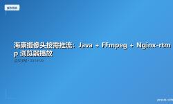 Featured image of post 海康摄像头按需推流：Java + FFmpeg + Nginx-rtmp 浏览器播放