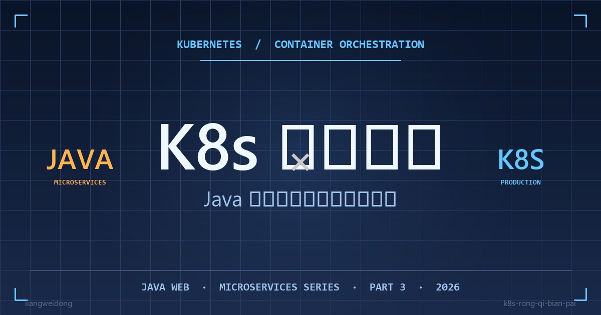 Featured image of post K8s 容器编排：Java 微服务团队的踩坑实录与收益账