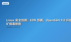 Featured image of post Linux 安全加固：EDR 部署、OpenSSH 9.8 升级与挖矿病毒排查