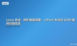 Featured image of post Linux 安全：挖矿病毒清理、c3Pool 木马与 GVM 漏洞扫描实战