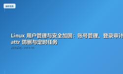 Featured image of post Linux 用户管理与安全加固：账号管理、登录审计、chattr 防删与定时任务
